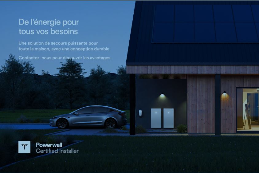 Starflamme Beaujolais s'engage pour votre autonomie énergétique : Découvrez le Tesla Powerwall et le système Solar Boost